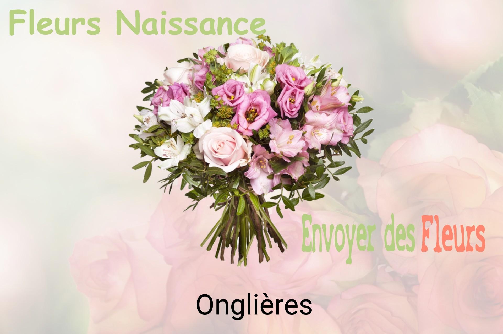 Bouquet de fleurs de naissance livré à Onglières